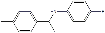 4-fluoro-N-[1-(4-methylphenyl)ethyl]aniline Struktur