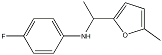 4-fluoro-N-[1-(5-methylfuran-2-yl)ethyl]aniline Struktur