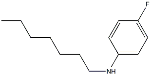 4-fluoro-N-heptylaniline Struktur