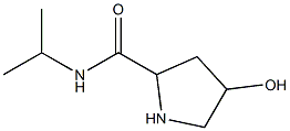 4-hydroxy-N-(propan-2-yl)pyrrolidine-2-carboxamide Struktur