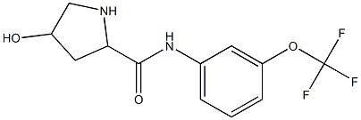 4-hydroxy-N-[3-(trifluoromethoxy)phenyl]pyrrolidine-2-carboxamide Struktur