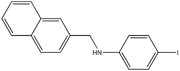 4-iodo-N-(naphthalen-2-ylmethyl)aniline Struktur