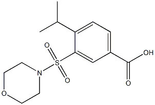 4-isopropyl-3-(morpholin-4-ylsulfonyl)benzoic acid Struktur