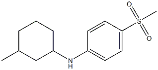 4-methanesulfonyl-N-(3-methylcyclohexyl)aniline Struktur