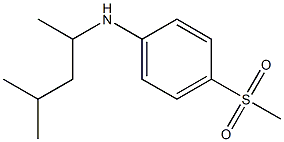 4-methanesulfonyl-N-(4-methylpentan-2-yl)aniline Struktur