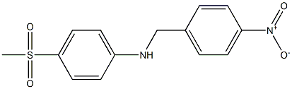 4-methanesulfonyl-N-[(4-nitrophenyl)methyl]aniline Struktur