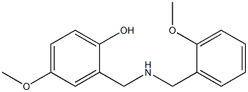 4-methoxy-2-({[(2-methoxyphenyl)methyl]amino}methyl)phenol Struktur