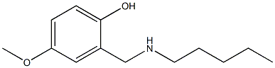 4-methoxy-2-[(pentylamino)methyl]phenol Struktur