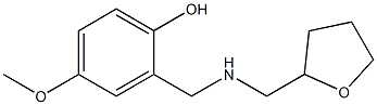 4-methoxy-2-{[(oxolan-2-ylmethyl)amino]methyl}phenol Struktur