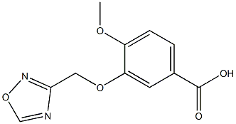 4-methoxy-3-(1,2,4-oxadiazol-3-ylmethoxy)benzoic acid Struktur