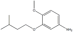 4-methoxy-3-(3-methylbutoxy)aniline Struktur