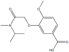 4-methoxy-3-{[methyl(propan-2-yl)carbamoyl]methoxy}benzoic acid Struktur