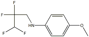 4-methoxy-N-(2,2,3,3-tetrafluoropropyl)aniline Struktur