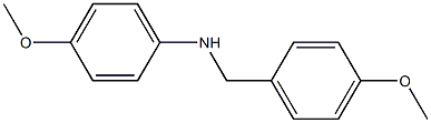 4-methoxy-N-[(4-methoxyphenyl)methyl]aniline Struktur