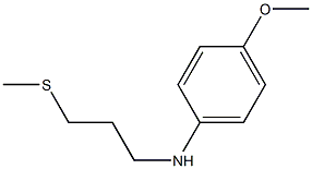 4-methoxy-N-[3-(methylsulfanyl)propyl]aniline Struktur