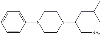 4-methyl-2-(4-phenylpiperazin-1-yl)pentan-1-amine Struktur