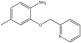 4-methyl-2-(pyridin-2-ylmethoxy)aniline Struktur