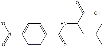 4-methyl-2-[(4-nitrobenzoyl)amino]pentanoic acid Struktur