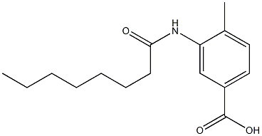 4-methyl-3-octanamidobenzoic acid Struktur