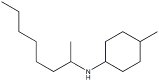 4-methyl-N-(octan-2-yl)cyclohexan-1-amine Struktur