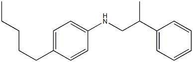 4-pentyl-N-(2-phenylpropyl)aniline Struktur