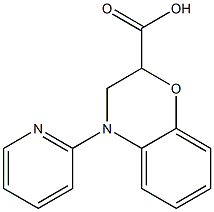 4-pyridin-2-yl-3,4-dihydro-2H-1,4-benzoxazine-2-carboxylic acid Struktur