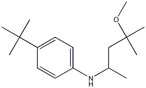 4-tert-butyl-N-(4-methoxy-4-methylpentan-2-yl)aniline Struktur