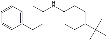 4-tert-butyl-N-(4-phenylbutan-2-yl)cyclohexan-1-amine Struktur