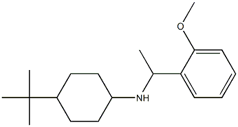 4-tert-butyl-N-[1-(2-methoxyphenyl)ethyl]cyclohexan-1-amine Struktur