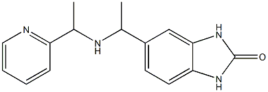 5-(1-{[1-(pyridin-2-yl)ethyl]amino}ethyl)-2,3-dihydro-1H-1,3-benzodiazol-2-one Struktur