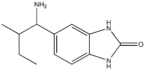 5-(1-amino-2-methylbutyl)-2,3-dihydro-1H-1,3-benzodiazol-2-one Struktur