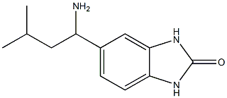 5-(1-amino-3-methylbutyl)-2,3-dihydro-1H-1,3-benzodiazol-2-one Struktur