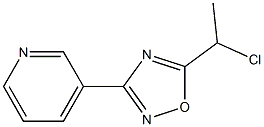 5-(1-chloroethyl)-3-(pyridin-3-yl)-1,2,4-oxadiazole Struktur