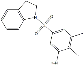 5-(2,3-dihydro-1H-indole-1-sulfonyl)-2,3-dimethylaniline Struktur