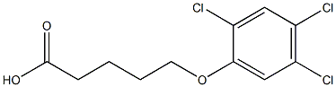 5-(2,4,5-trichlorophenoxy)pentanoic acid Struktur