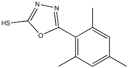 5-(2,4,6-trimethylphenyl)-1,3,4-oxadiazole-2-thiol Struktur