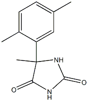 5-(2,5-dimethylphenyl)-5-methylimidazolidine-2,4-dione Struktur