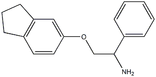 5-(2-amino-2-phenylethoxy)-2,3-dihydro-1H-indene Struktur