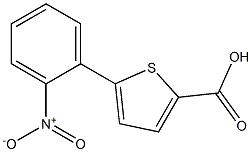 5-(2-nitrophenyl)thiophene-2-carboxylic acid Struktur