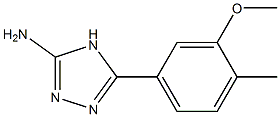 5-(3-methoxy-4-methylphenyl)-4H-1,2,4-triazol-3-amine Struktur