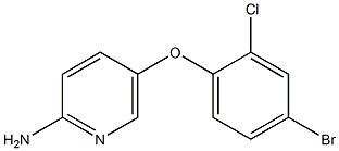 5-(4-bromo-2-chlorophenoxy)pyridin-2-amine Struktur