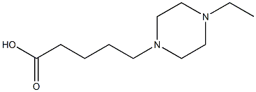 5-(4-ethylpiperazin-1-yl)pentanoic acid Struktur