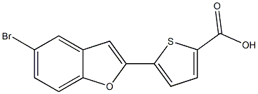 5-(5-bromo-1-benzofuran-2-yl)thiophene-2-carboxylic acid Struktur