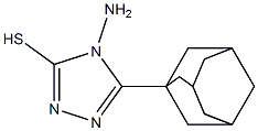 5-(adamantan-1-yl)-4-amino-4H-1,2,4-triazole-3-thiol Struktur