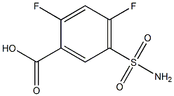 5-(aminosulfonyl)-2,4-difluorobenzoic acid Struktur