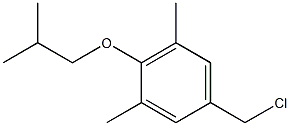 5-(chloromethyl)-1,3-dimethyl-2-(2-methylpropoxy)benzene Struktur