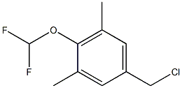 5-(chloromethyl)-2-(difluoromethoxy)-1,3-dimethylbenzene Struktur