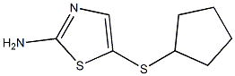 5-(cyclopentylthio)-1,3-thiazol-2-amine Struktur