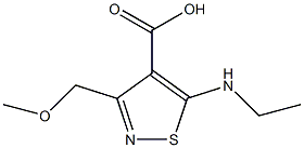 5-(ethylamino)-3-(methoxymethyl)isothiazole-4-carboxylic acid Struktur