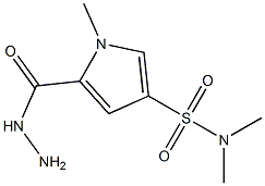 5-(hydrazinocarbonyl)-N,N,1-trimethyl-1H-pyrrole-3-sulfonamide Struktur